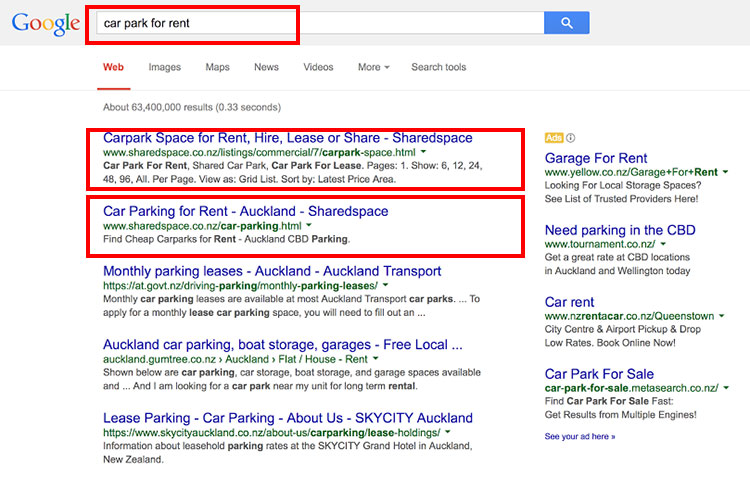Car Park Google Search Results